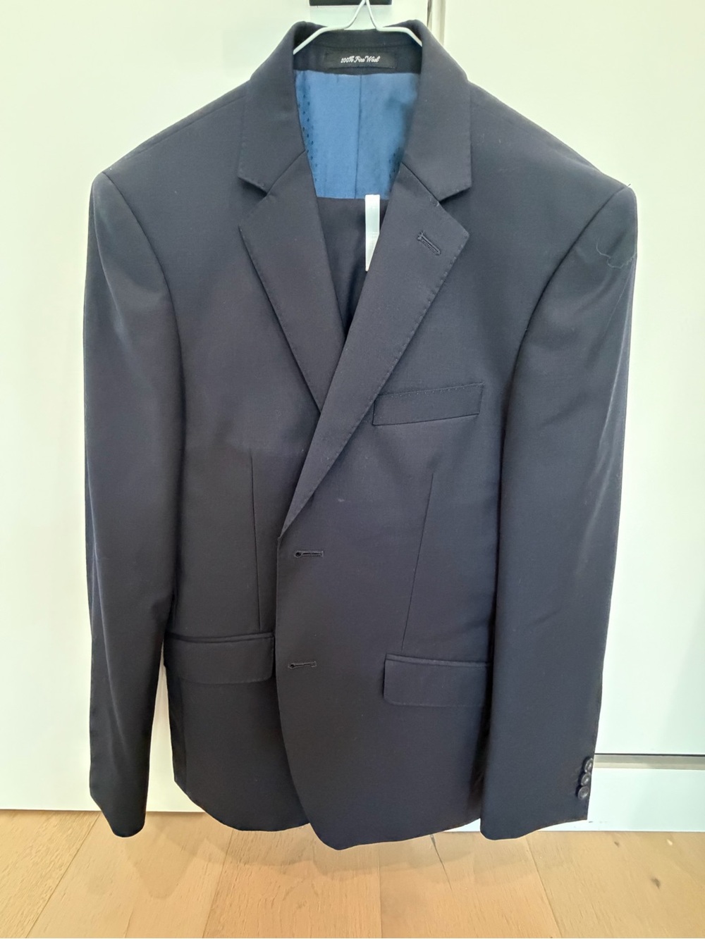 Men's Dark Navy Single-Breasted Suit Jacket